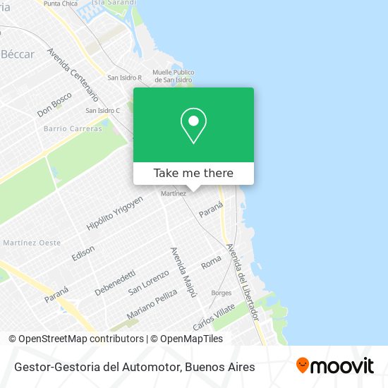 Mapa de Gestor-Gestoria del Automotor