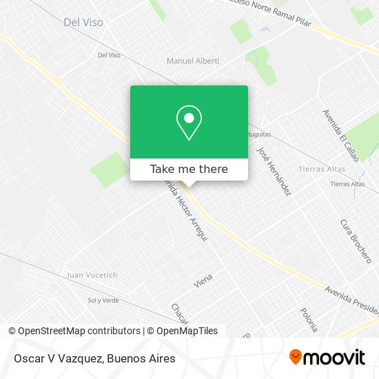 Oscar V Vazquez map