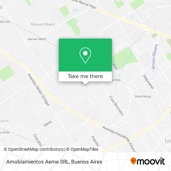 Mapa de Amoblamientos Aeme SRL