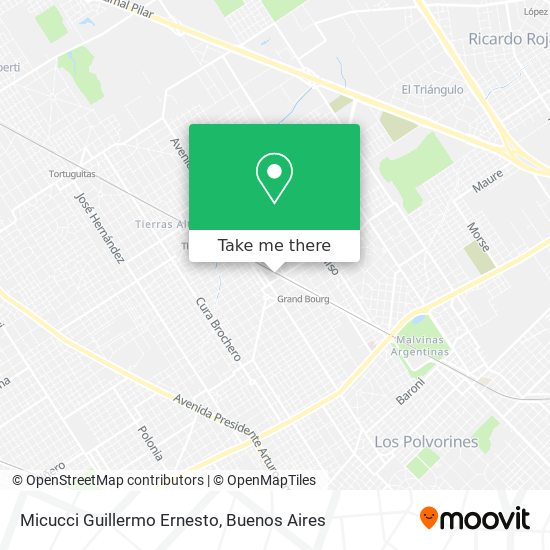 Micucci Guillermo Ernesto map