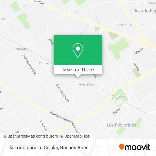 Mapa de Tiki Todo para Tu Celular