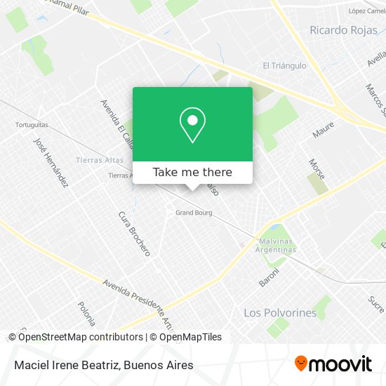 Maciel Irene Beatriz map