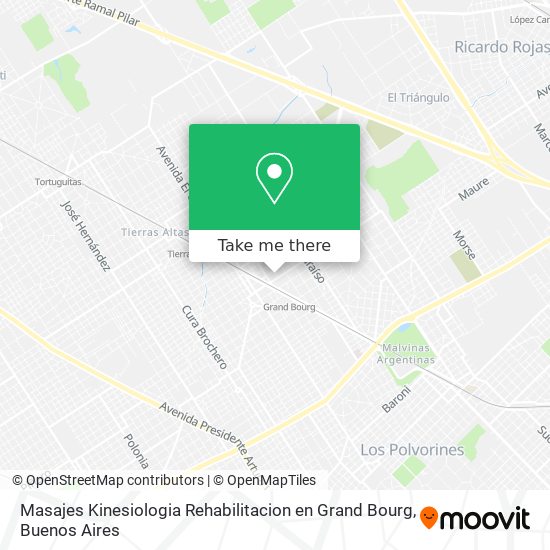 Masajes Kinesiologia Rehabilitacion en Grand Bourg map