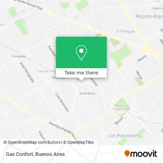 Gas Confort map