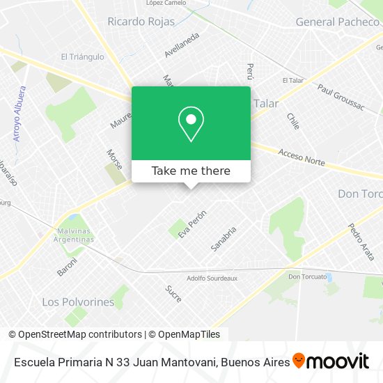 Escuela Primaria N 33 Juan Mantovani map