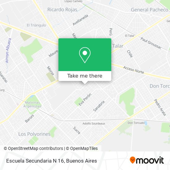 Escuela Secundaria N 16 map