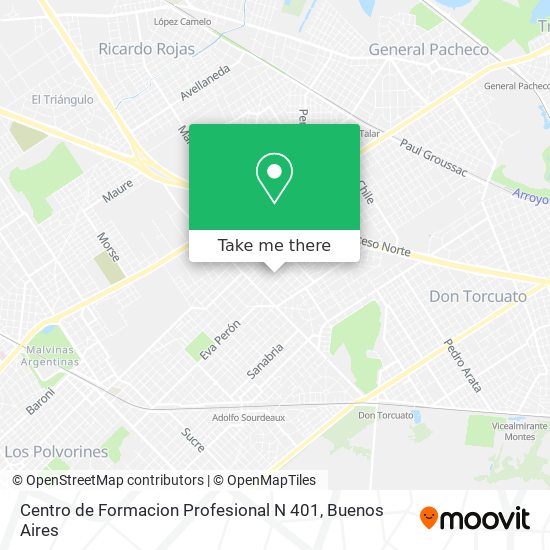 Centro de Formacion Profesional N 401 map