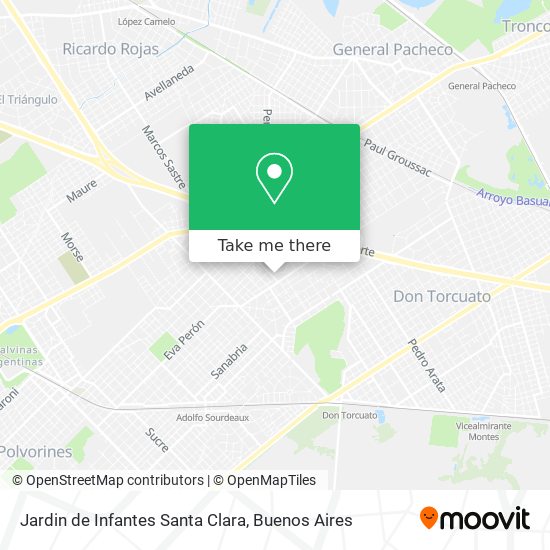 Jardin de Infantes Santa Clara map