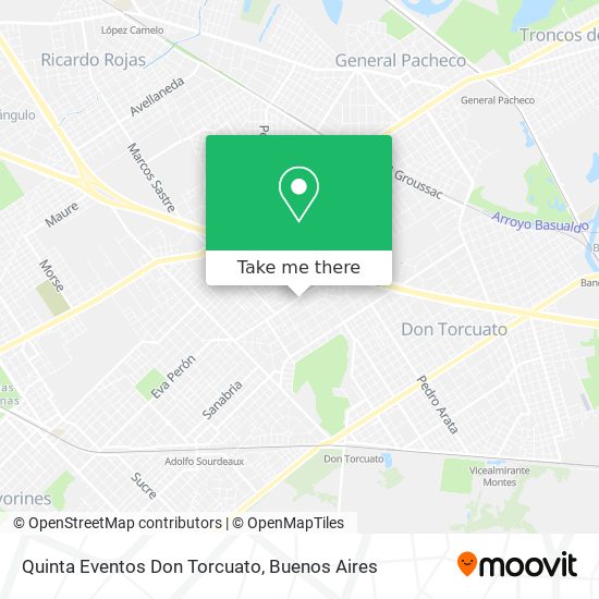 Mapa de Quinta Eventos Don Torcuato