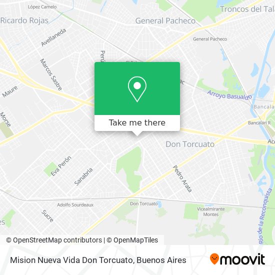 Mision Nueva Vida Don Torcuato map