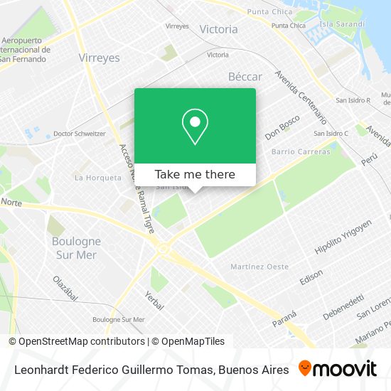 Leonhardt Federico Guillermo Tomas map