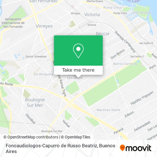 Fonoaudiologos-Capurro de Russo Beatriz map