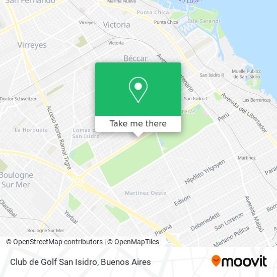 Mapa de Club de Golf San Isidro