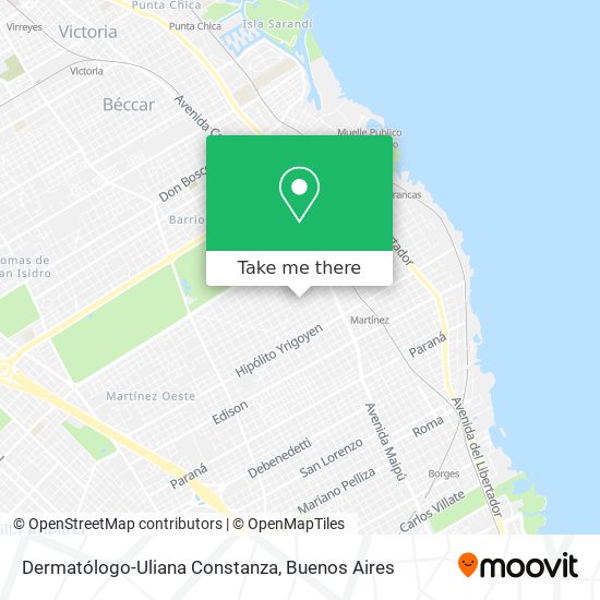 Dermatólogo-Uliana Constanza map