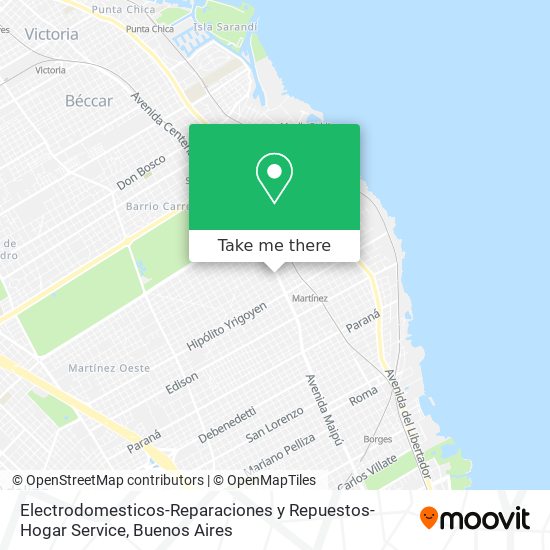 Electrodomesticos-Reparaciones y Repuestos-Hogar Service map