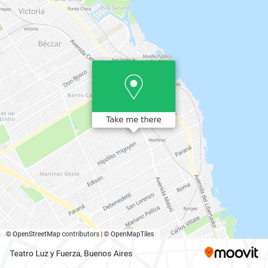 Mapa de Teatro Luz y Fuerza