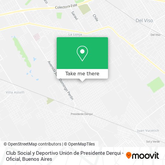Club Social y Deportivo Unión de Presidente Derqui - Oficial map
