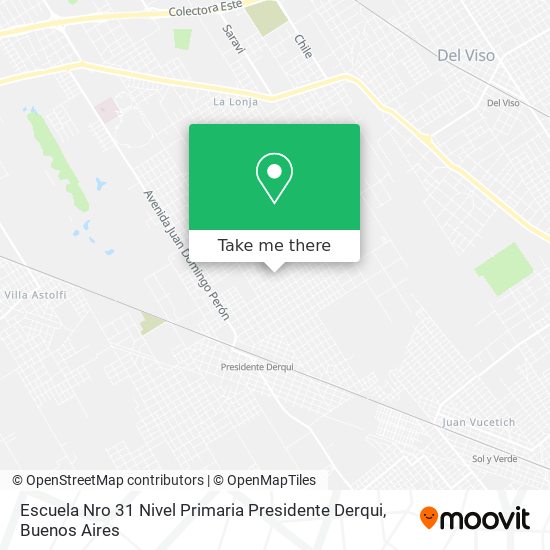 Escuela Nro 31 Nivel Primaria Presidente Derqui map