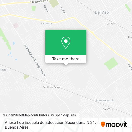 Anexo I de Escuela de Educación Secundaria N 31 map