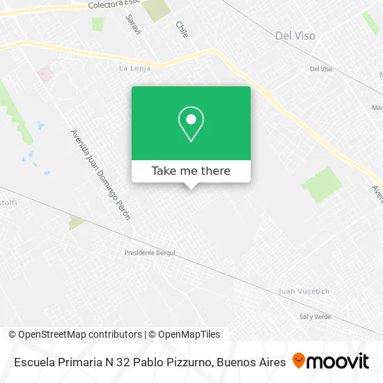 Mapa de Escuela Primaria N 32 Pablo Pizzurno