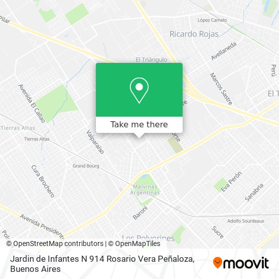 Mapa de Jardin de Infantes N 914 Rosario Vera Peñaloza