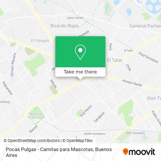 Mapa de Pocas Pulgas - Camitas para Mascotas