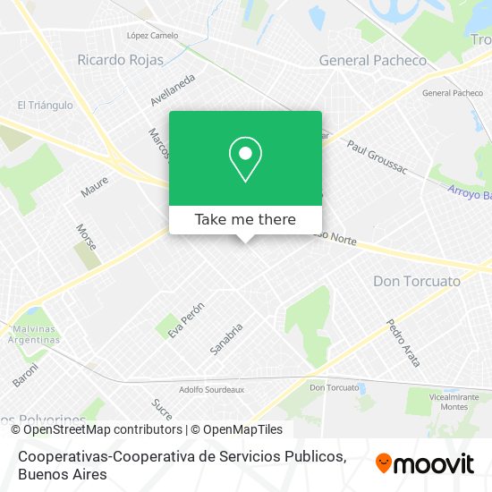 Cooperativas-Cooperativa de Servicios Publicos map