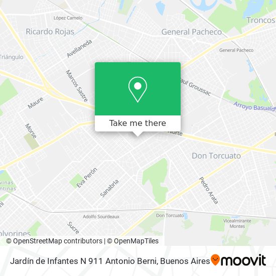 Mapa de Jardín de Infantes N 911 Antonio Berni