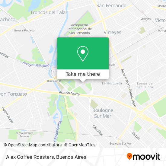 Alex Coffee Roasters map