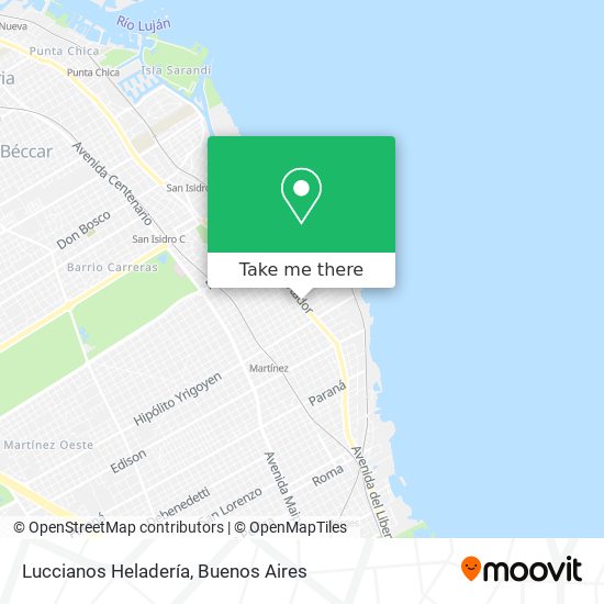 Luccianos Heladería map
