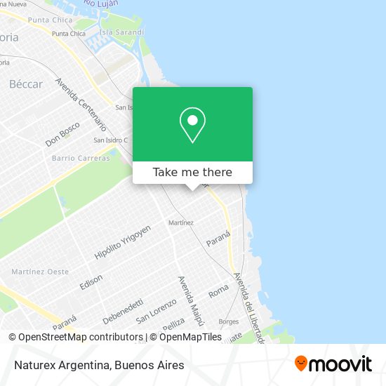 Mapa de Naturex Argentina