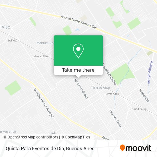 Mapa de Quinta Para Eventos de Dia