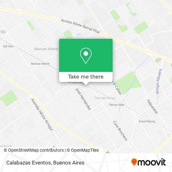Calabazas Eventos map