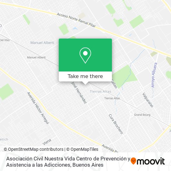 Asociación Civil Nuestra Vida Centro de Prevención y Asistencia a las Adicciones map