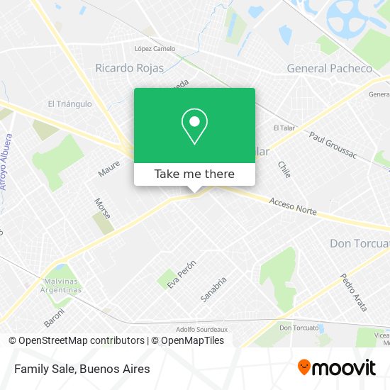 Family Sale map