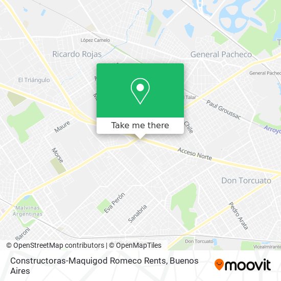 Constructoras-Maquigod Romeco Rents map