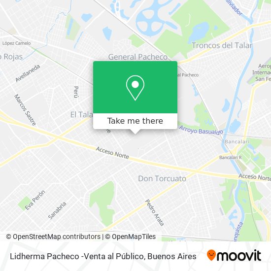 Lidherma Pacheco -Venta al Público map