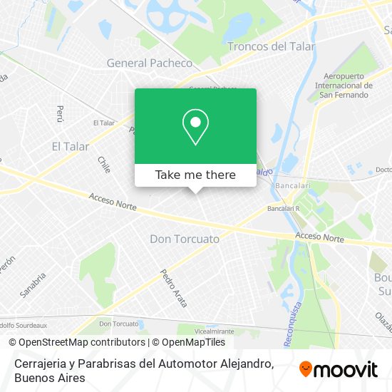 Cerrajeria y Parabrisas del Automotor Alejandro map