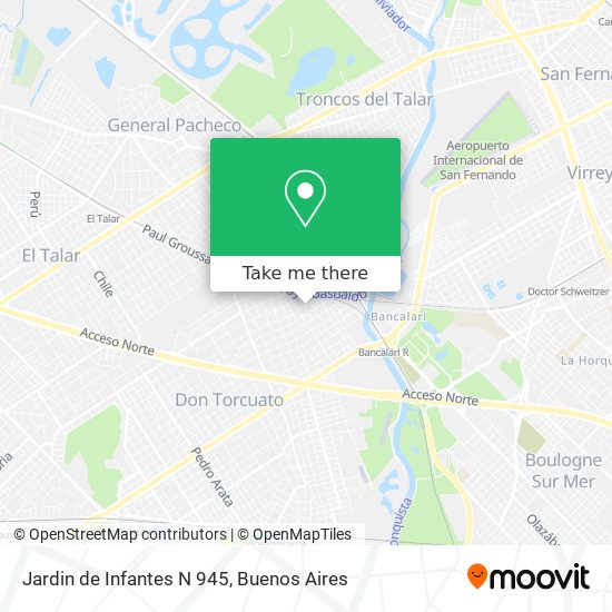 Jardin de Infantes N 945 map
