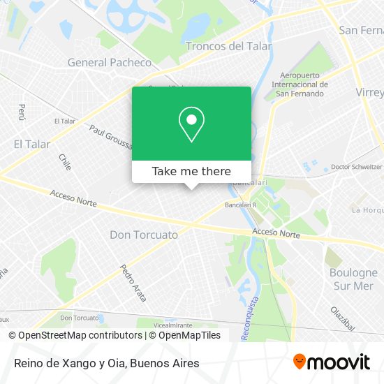 Reino de Xango y Oia map