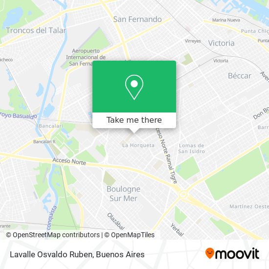 Mapa de Lavalle Osvaldo Ruben