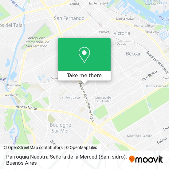 Parroquia Nuestra Señora de la Merced (San Isidro) map