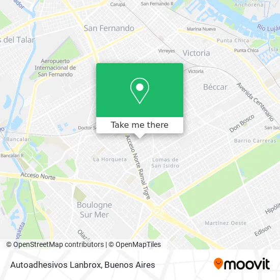 Autoadhesivos Lanbrox map