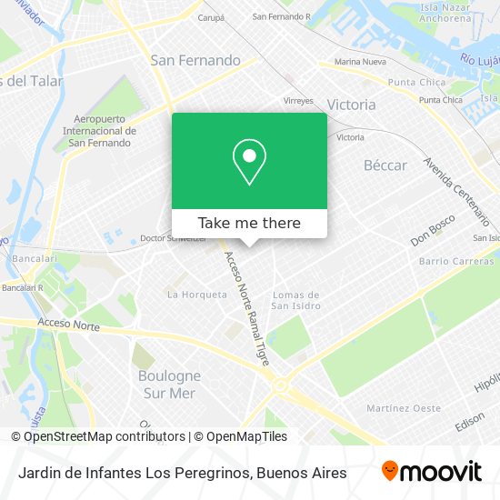 Mapa de Jardin de Infantes Los Peregrinos