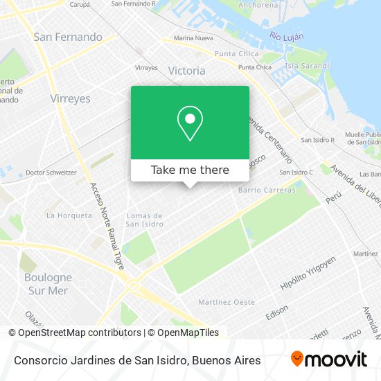 Mapa de Consorcio Jardines de San Isidro
