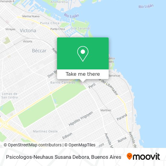 Psicologos-Neuhaus Susana Debora map