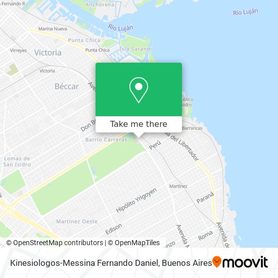 Mapa de Kinesiologos-Messina Fernando Daniel
