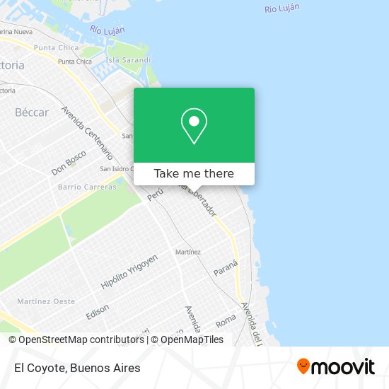 Mapa de El Coyote