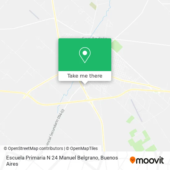 Mapa de Escuela Primaria N 24 Manuel Belgrano