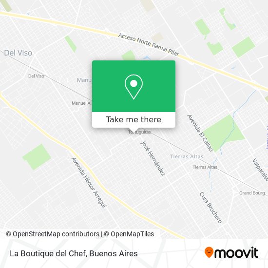 Mapa de La Boutique del Chef